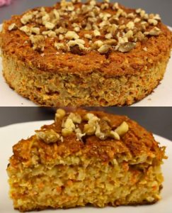 Flourless Oatmeal and Carrot Pie