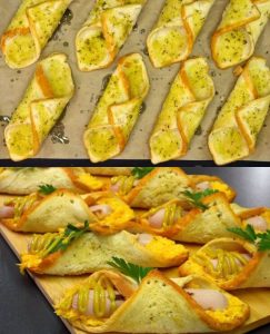 Cheese and Sausage Appetizer on Toast Bread!
