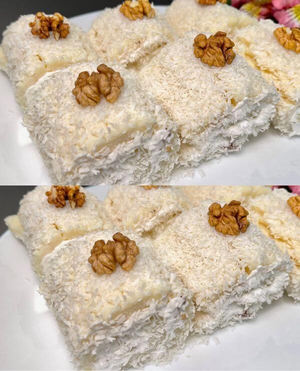 The Quick And Delicious Delight No Bake Coconut Dessert In Minutes   Ricette Di Alina 3 1 21 