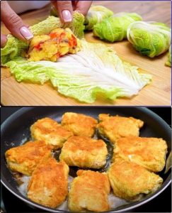 Delicious Cabbage Rolls Filled with a Potato