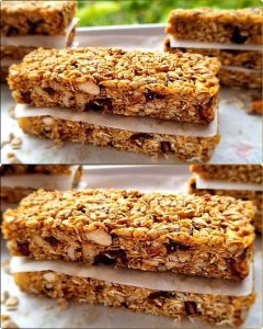 Delicious Oat Bars, Homemade Without Sugar