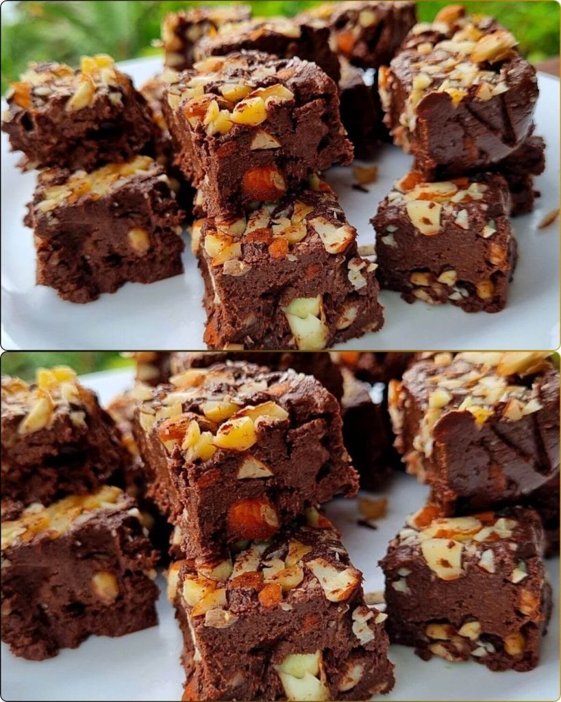 Chocolate-Banana Brownies with Nuts