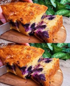 Oatmeal, Apple, Yogurt and Blueberries! Easy and delicious diet cake recipe