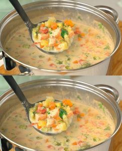 A Hearty Salmon and Vegetable Stew Recipe