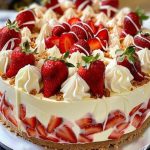 White Chocolate Strawberry Cheesecake Recipe