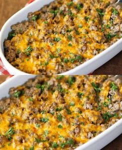 Keto Ground Beef Casserole: A Flavorful Low-Carb Delight