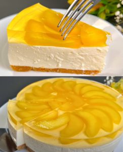 Peach and Cottage Cheese Cookie Dessert
