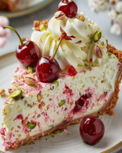 Lemon-Lime Cherry Pistachio Cheesecake