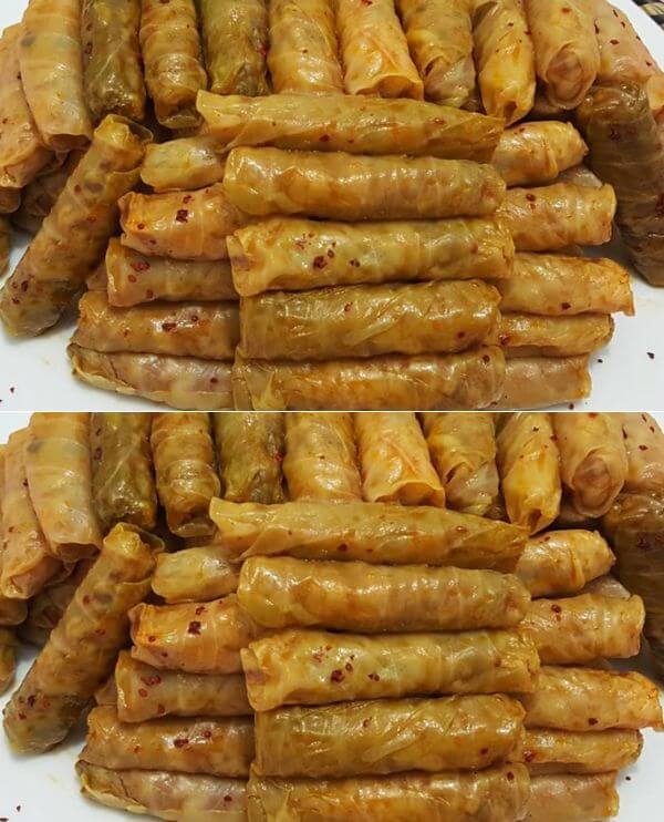 Cabbage Wrapped with Meat