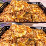 Baked Potatoes with Minced Meat and Vegetables