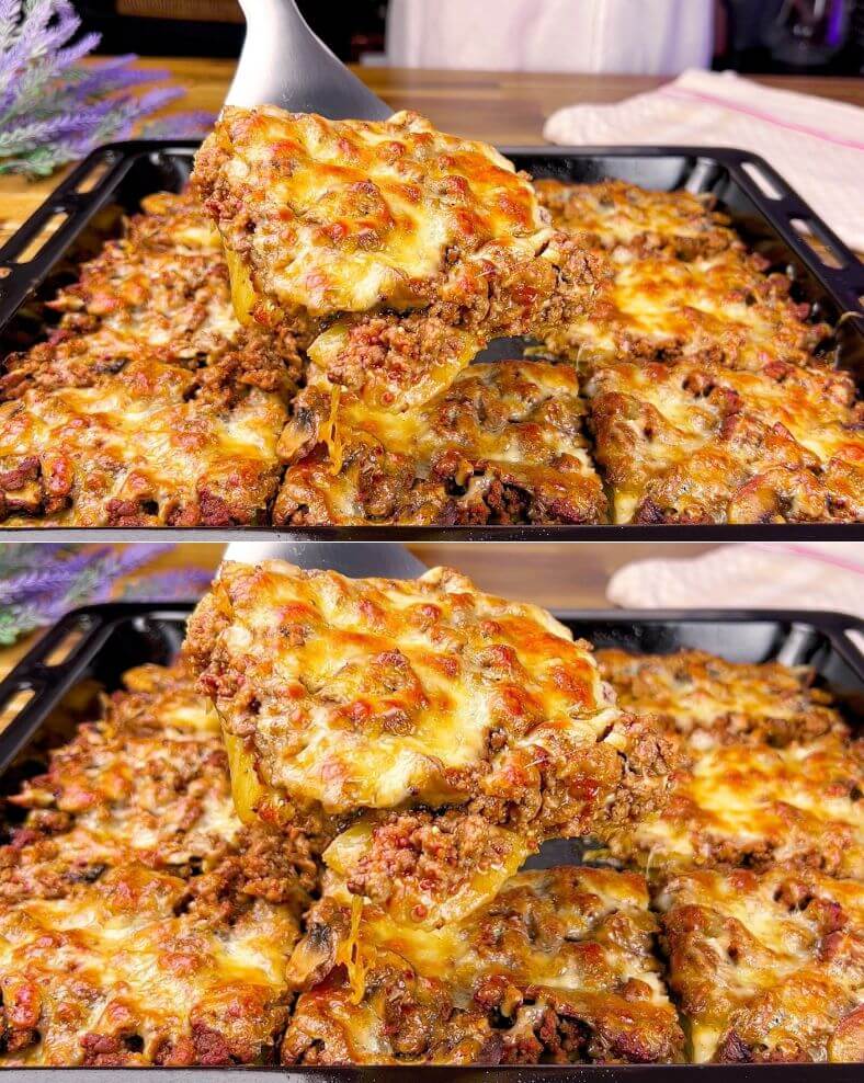 Baked Potatoes with Minced Meat and Vegetables – Made By Emily