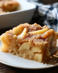 Delicious 3-ingredient apple cake ready to be served