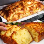 Delicious Apple Cinnamon Cake topped with caramelized apples and cinnamon spices