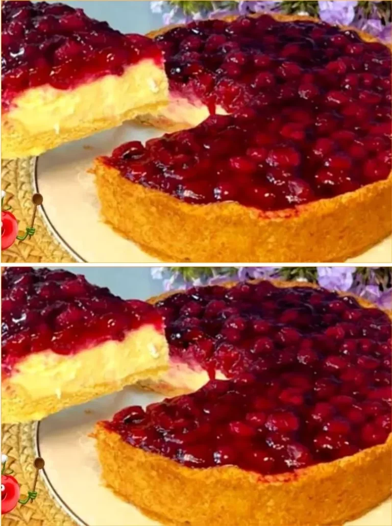 Cherry Delight shortcrust pastry with cheese and cherry filling