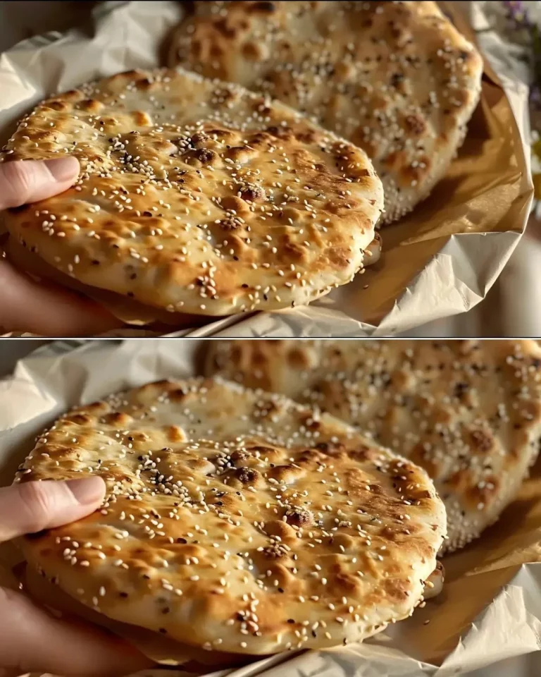 Chia seed flatbread with Greek yogurt, golden brown and deliciously healthy.