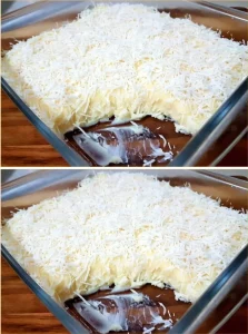 Delicious chilled coconut dessert served in a bowl with tropical garnish
