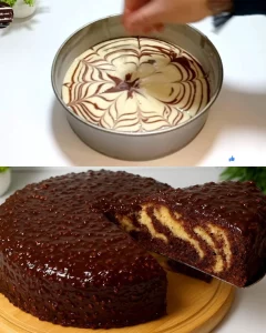 Deliciously moist Chocolate Peanut Cake topped with creamy peanut frosting