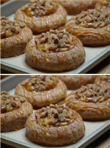 Cinnamon cookies with apple filling, fresh and delicious dessert idea.