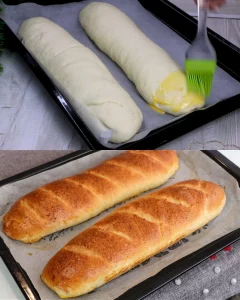 Fluffy homemade bread rolls fresh out of the oven.