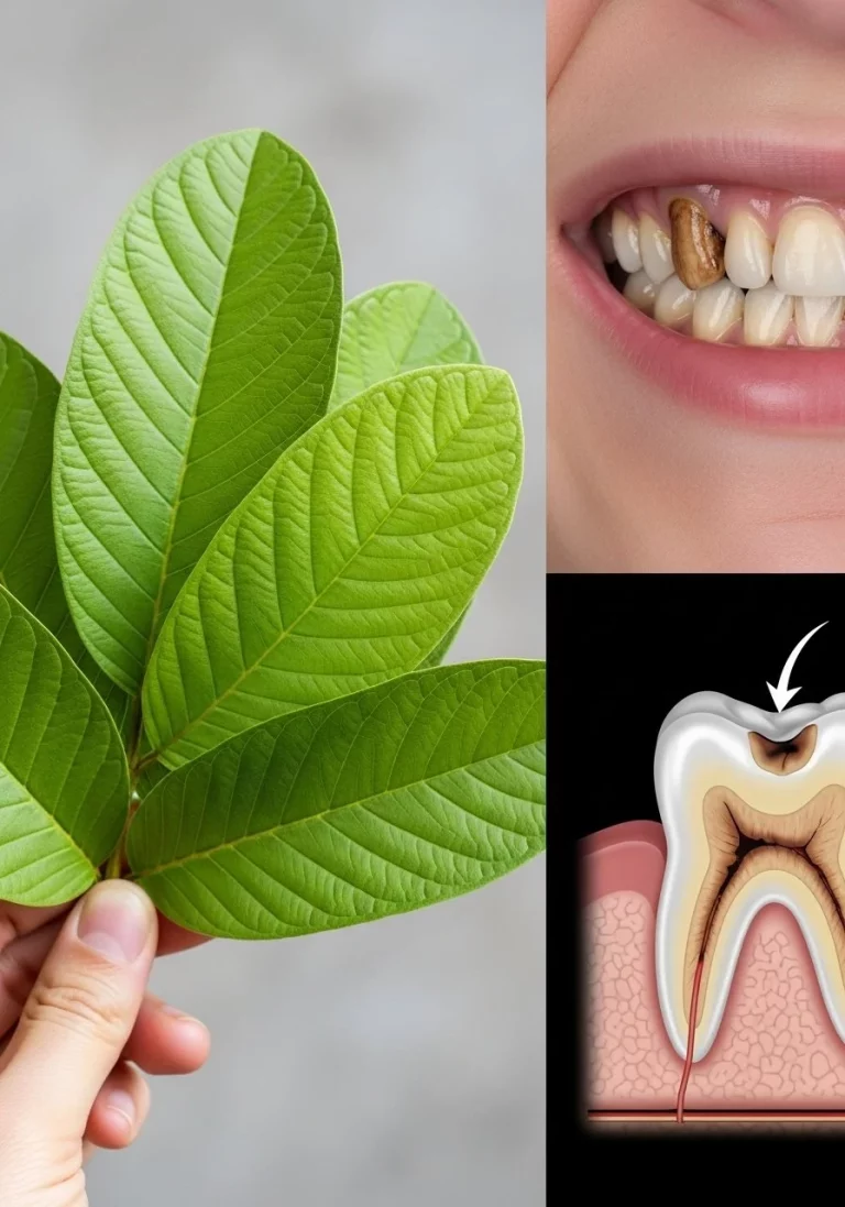 Fresh guava leaves used for natural remedies and health benefits.