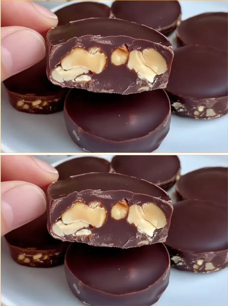 Delicious Healthy Snickers bars with chocolate and peanuts