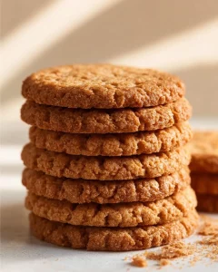 Honey flavored oatmeal cookies on a plate, showcasing a golden-brown texture.