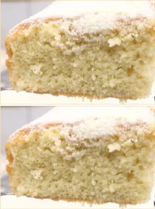 Delicious Milk Cake dessert garnished with nuts, showcasing its creamy texture.