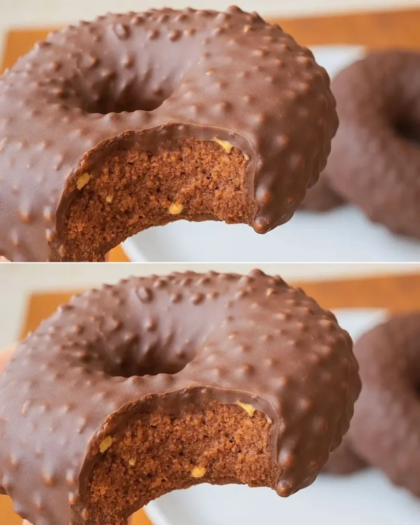 Delicious no-bake chocolate donuts on a plate with sprinkles