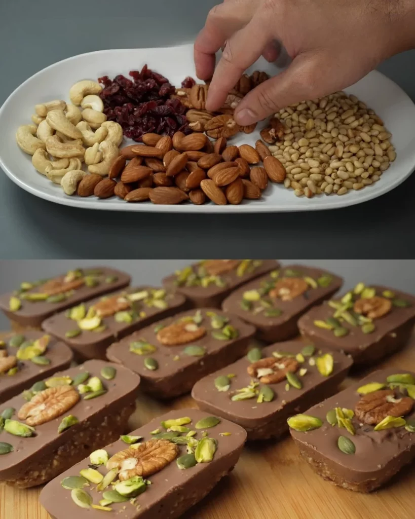No bake date nut and chocolate energy bites for a healthy snack