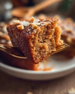 No sugar, no all-purpose flour, no eggs dates cake sliced on a plate.