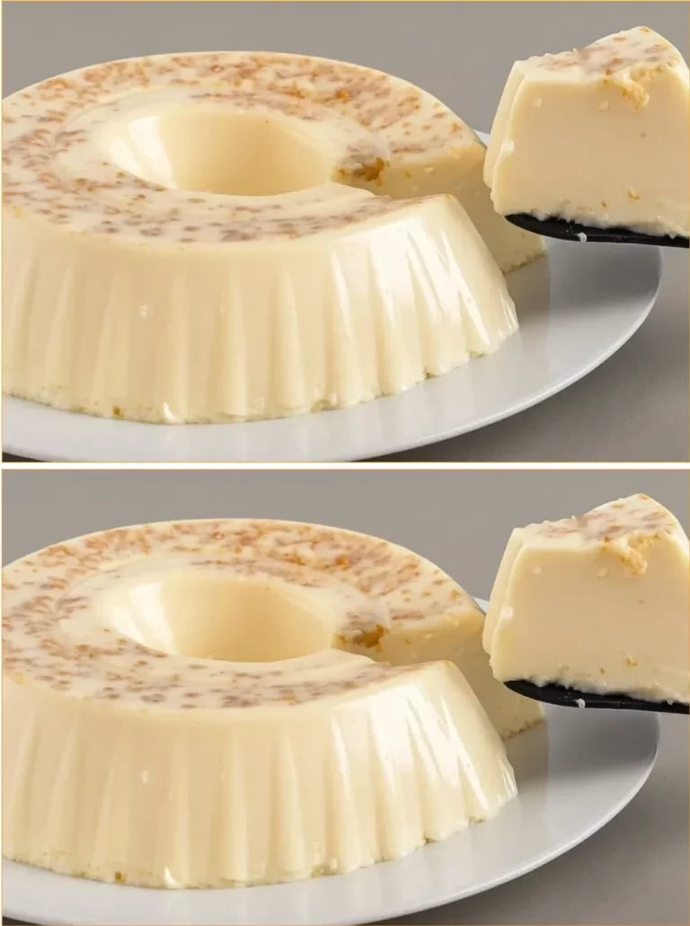Delicious homemade Peanut Flan dessert garnished with peanuts and caramel