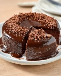 Sugar and flour free chocolate cake, a healthy dessert option