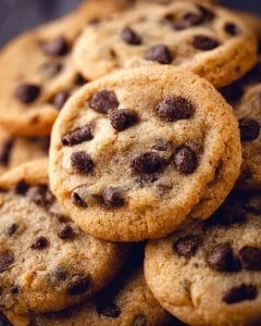 Delicious sugar-free chocolate chip cookies on a plate