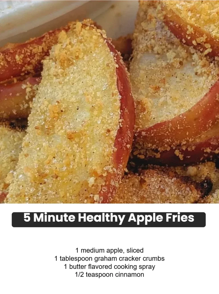 Healthy apple fries recipe ready in 5 minutes for a quick snack.