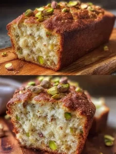 Blondie's Plumcake with Ricotta and Pistachio, a delicious dessert slice.