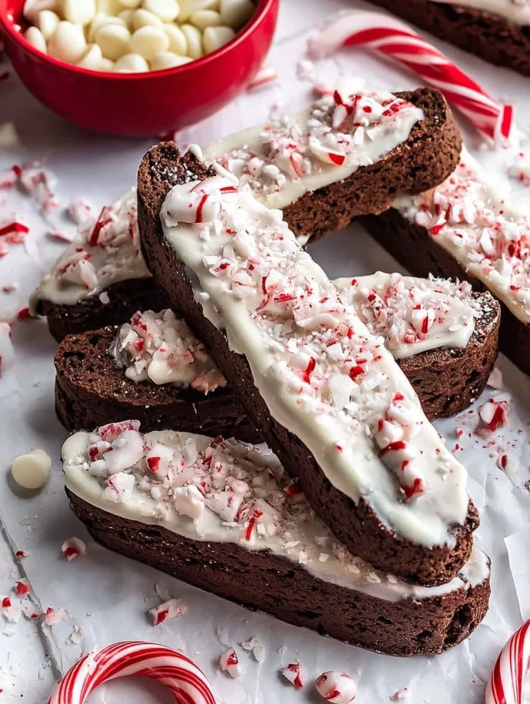 Chocolate and peppermint biscotti for a delightful treat