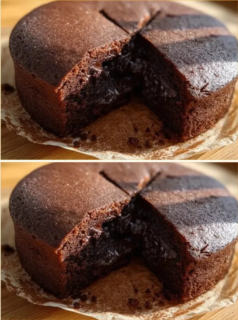 Delicious chocolate cake with chocolate chips on a decorative plate.