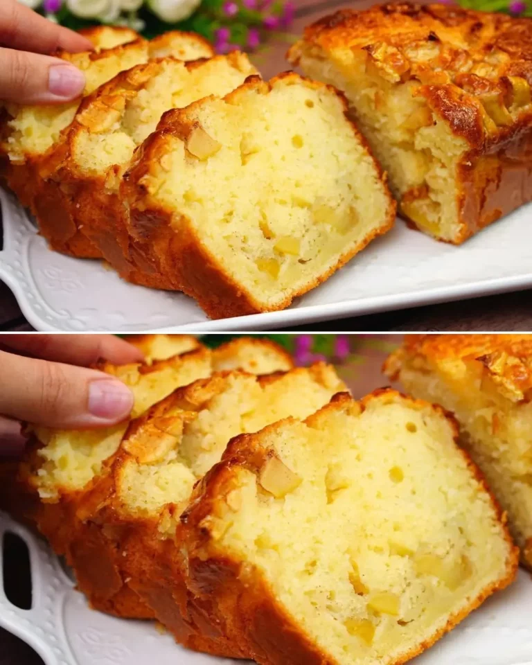Homemade easy apple cake with fresh apples and cinnamon topping