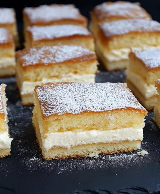 Sliced Heavenly Pineapple Cream Cake showcasing creamy layers and fresh pineapple.