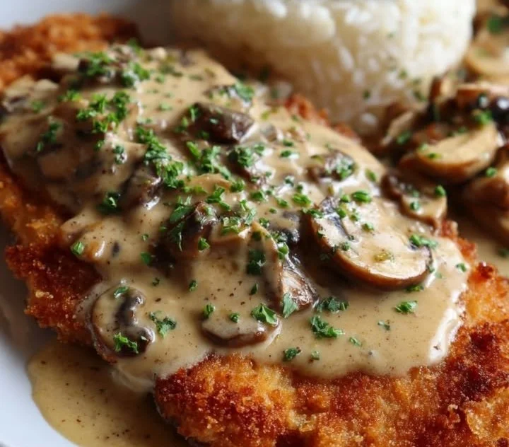 Delicious Hunter's Cutlet served with sides and garnished for a tasty meal