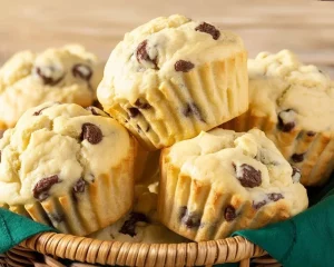 Freshly baked small batch Irish soda bread muffins on a cooling rack