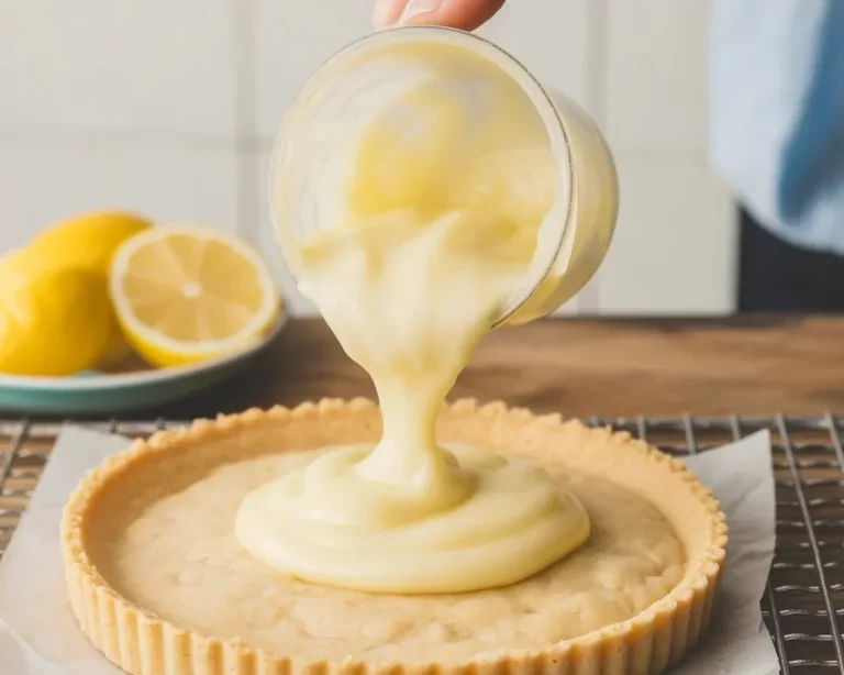 Mini French-style lemon tartlets served on a plate