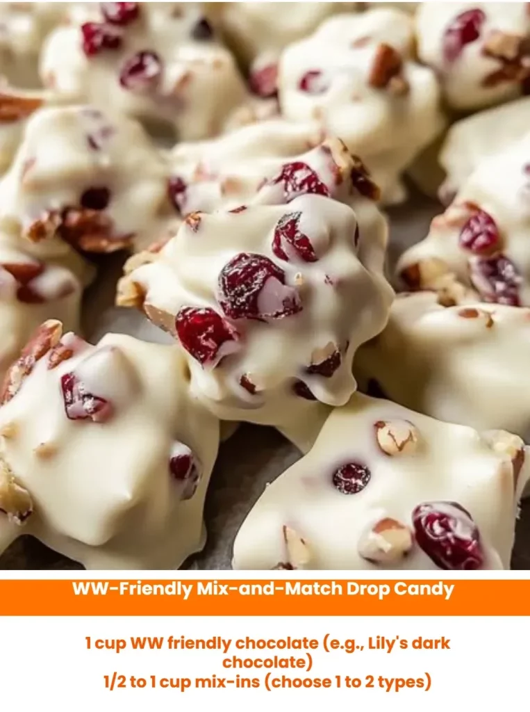 Colorful WW-friendly mix-and-match drop candy assortment