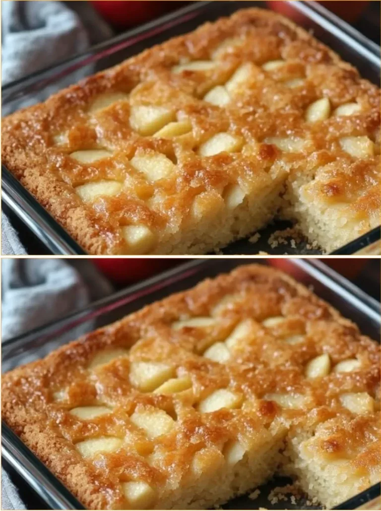 3 ingredient apple cake recipe with fresh apples
