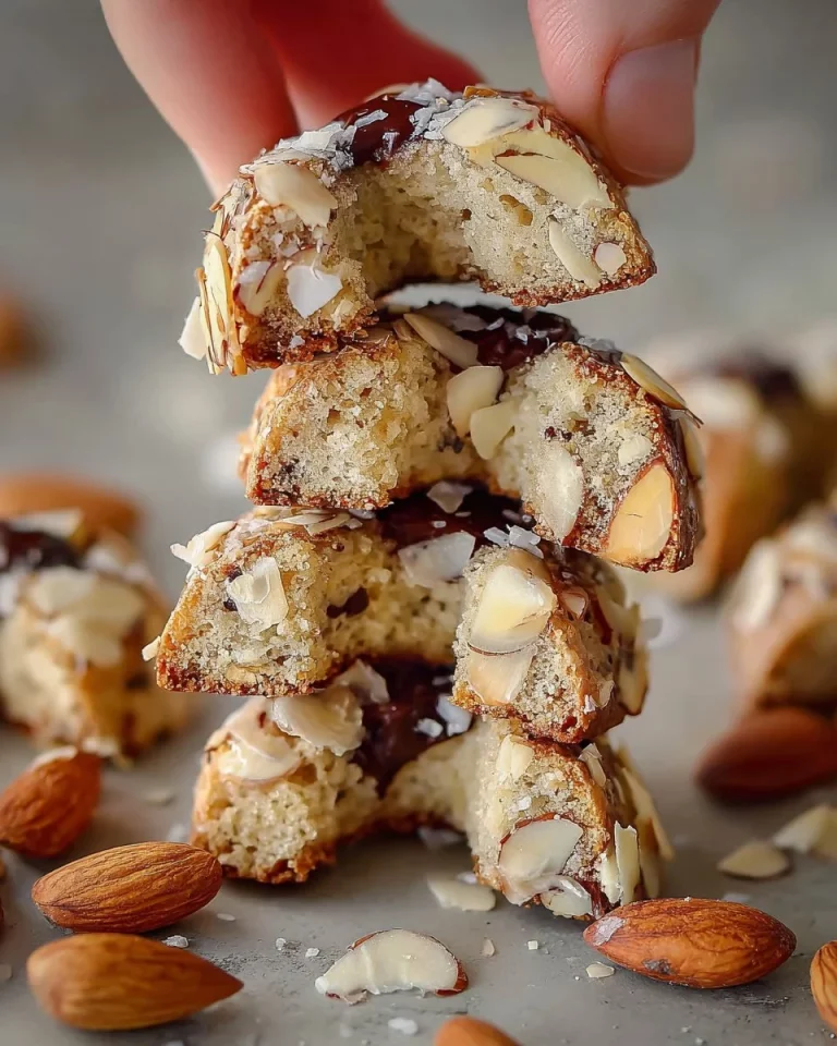 Delicious homemade Almond Horns with almond filling and powdered sugar glaze.
