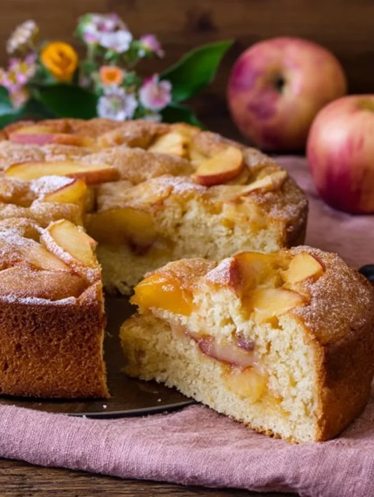 Delicious Apple Jam Cake made with fresh apples and fruit jam