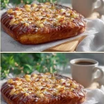 Delicious Apple Cake of Buondi served on a rustic wooden table