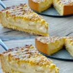 Delicious homemade apple tart garnished with fresh apples and cinnamon