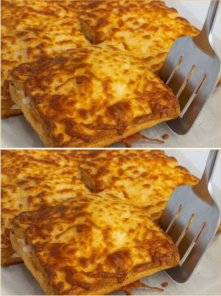 Delicious baked gratin toasts topped with melted cheese and herbs.