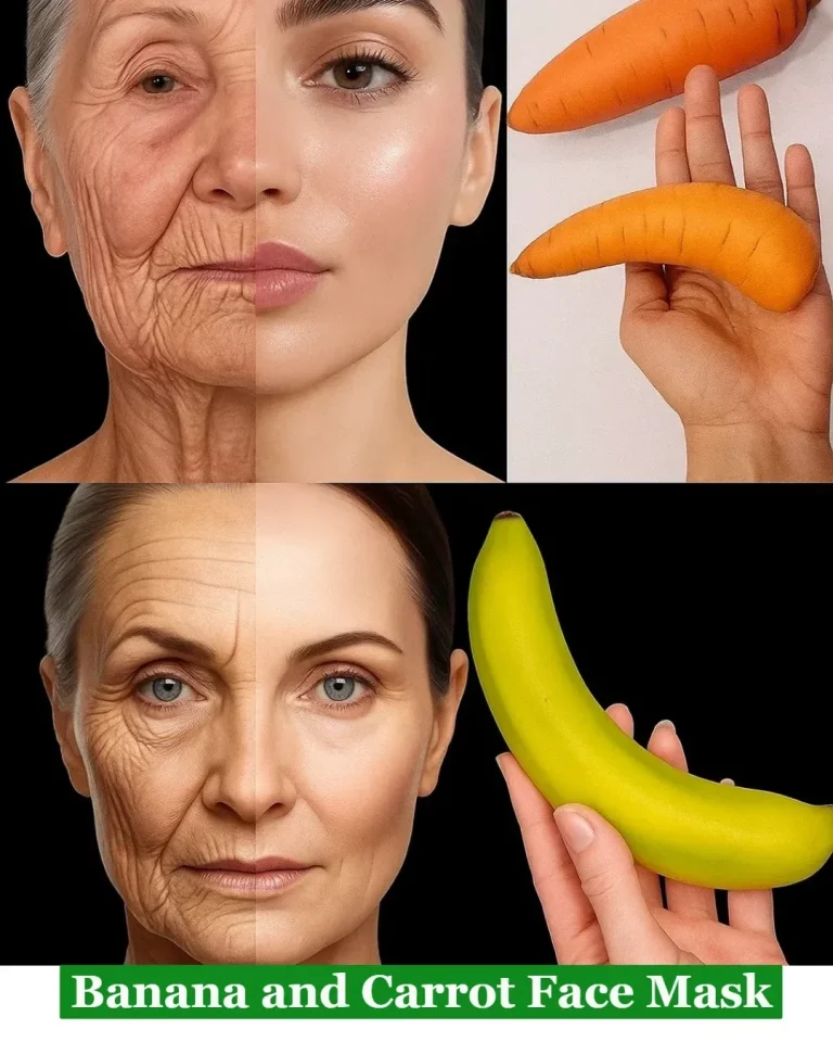 Banana and Carrot Face Mask for glowing skin